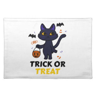 funny halloween cat costume halloween gift cloth placemat