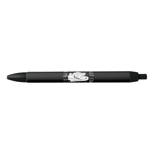 Funny Halloween Cat Ghost Forget Candy Give Me Cat Pen (Front)