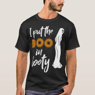 Funny Halloween Clothes For Women Ghost Pun Booty T-Shirt