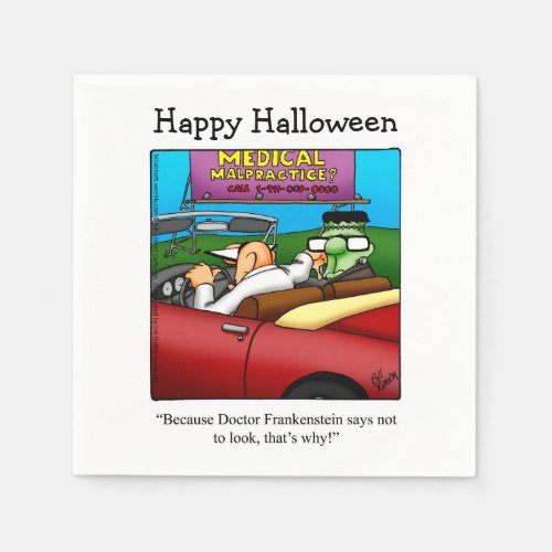 Funny Halloween Cocktail Napkins 