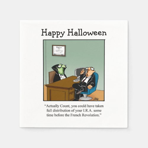 Funny Halloween Cocktail Napkins 