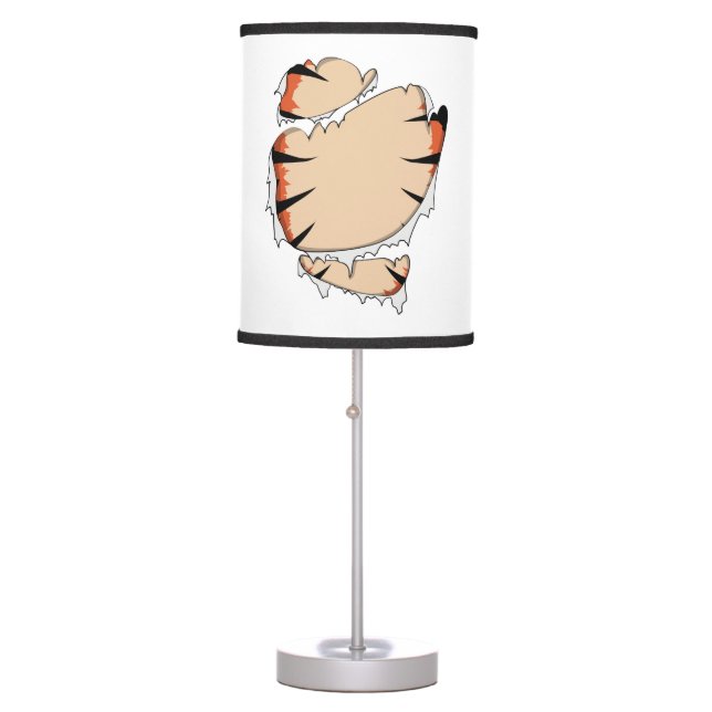 Funny Halloween Cool Funny Halloween For Tiger Table Lamp (Front)