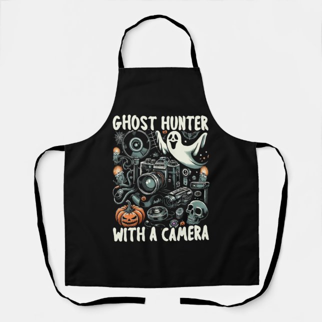 Funny Halloween Costume Cameraman Photography Apron (Front)