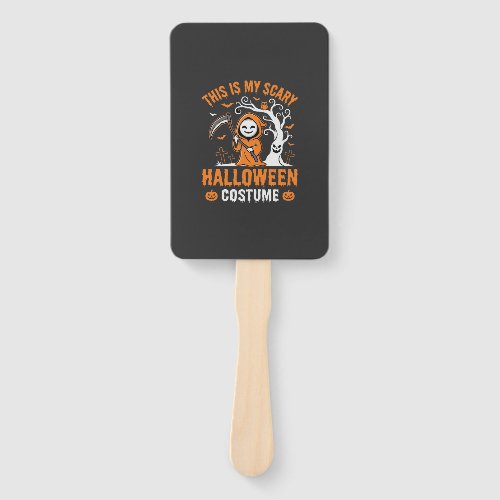 Funny Halloween Costume Grim Reaper Graveyard Desi Hand Fan