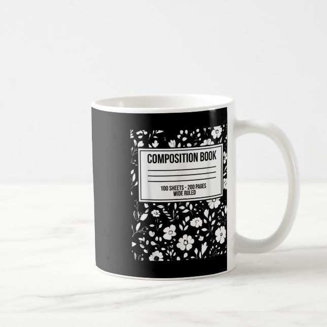 Funny Halloween Costume Journal Composition Notebo Coffee Mug (Right)