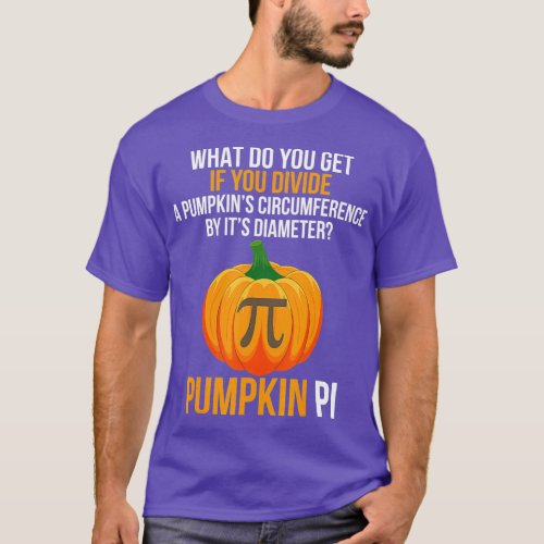Funny Halloween Costume Math Teacher Pumpkin PI Me T_Shirt