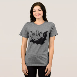 Funny Halloween Costume Old Bat Tri-Blend Shirt
