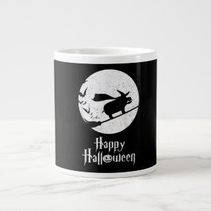Funny Halloween Costume Witch Hippo Lover Gift Giant Coffee Mug