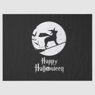 Funny Halloween Costume Witch Rottweiler Dog Lover Tissue Paper