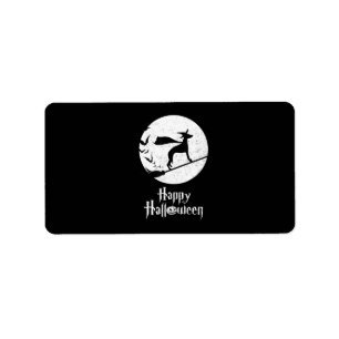 Funny Halloween Costume Witch WHIPPET Dog Lover Gi Label