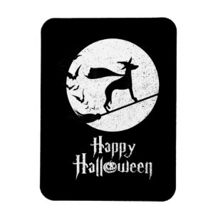 Funny Halloween Costume Witch WHIPPET Dog Lover Gi Magnet