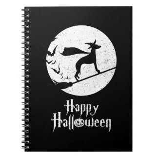 Funny Halloween Costume Witch WHIPPET Dog Lover Gi Notebook