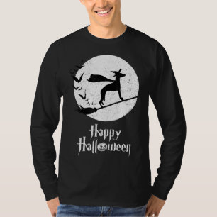 Funny Halloween Costume Witch WHIPPET Dog Lover Gi T-Shirt