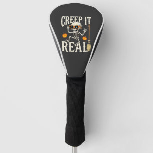 Funny Halloween Creep It Real Dancing Skeleton Des Golf Head Cover
