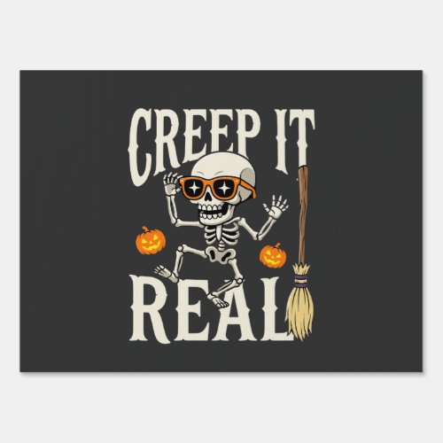 Funny Halloween Creep It Real Dancing Skeleton Des Sign
