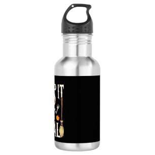 Funny Halloween Creep It Real Dancing Skeleton Des Stainless Steel Water Bottle