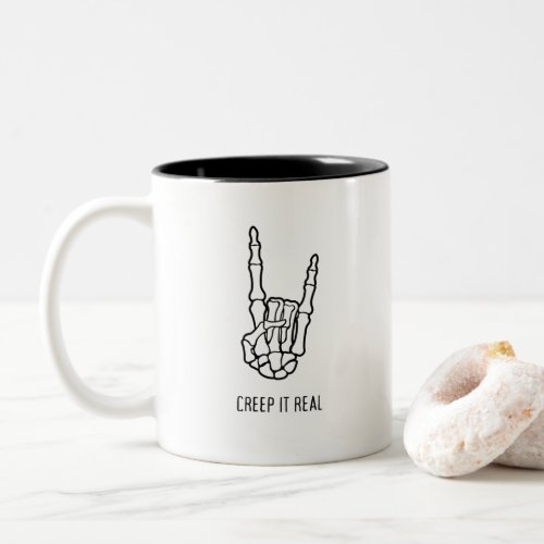 Funny Halloween Creep It Real Ghost Coffee Mug