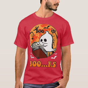 Funny Halloween Cute Ghost Book Reading Halloween T-Shirt