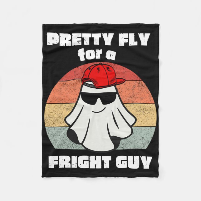 Funny Halloween Cute Ghost Spooky Funny Halloween  Fleece Blanket (Front)