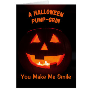Funny Halloween Cute Jack o' Lantern Cards