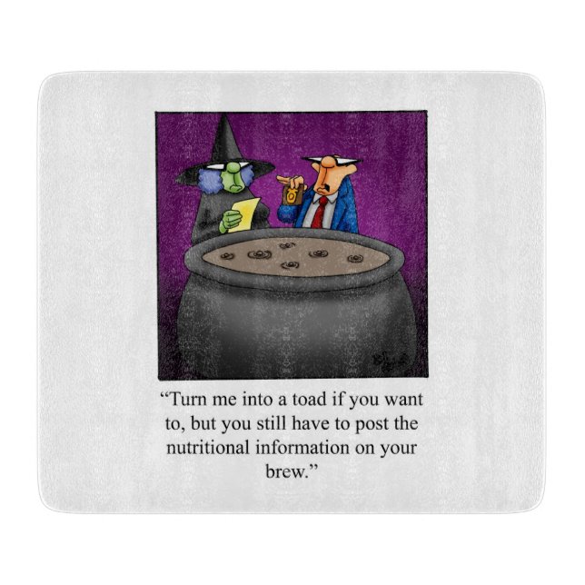 Funny Halloween Cutting Board Gift  (Front)