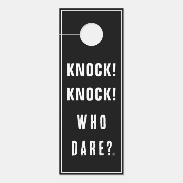 Funny Halloween Decor Door Hanger (Front)