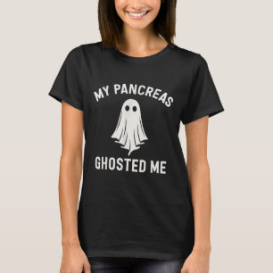 Funny Halloween Diabetes Awareness My Pancreas Gho T-Shirt