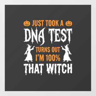 Funny Halloween DNA Test Witch Graphic Floor Decals