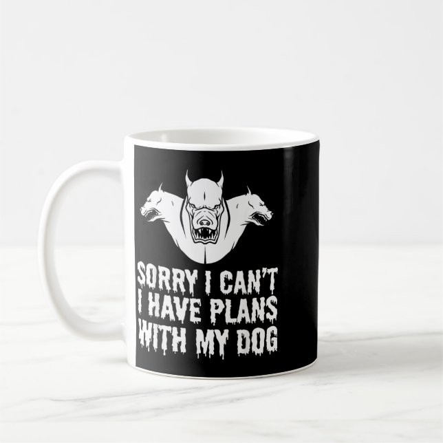 Funny Halloween Dog Coffee Mug (Left)