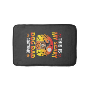 Funny Halloween Dog Dad Costume Witch Beagle Bath Mat