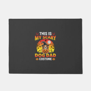 Funny Halloween Dog Dad Costume Witch Beagle Doormat