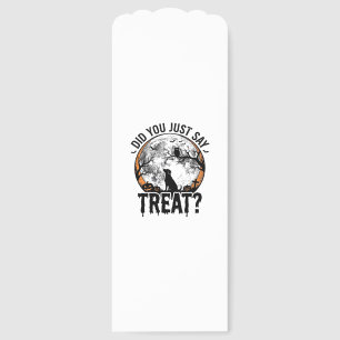 Funny Halloween Dog Treat Vintage Vector Design_1 Bookmarks