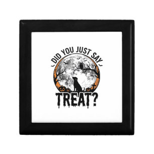 Funny Halloween Dog Treat Vintage Vector Design_1 Gift Box