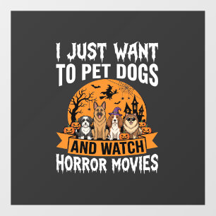 Funny Halloween Dogs Horror Movies Vector Floor Decals