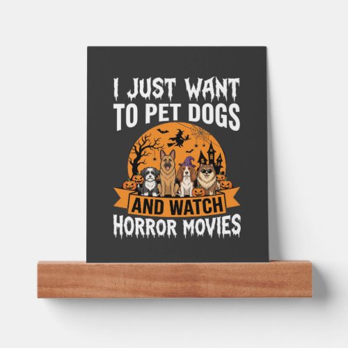 Funny Halloween Dogs Horror Movies Vector Picture Ledge