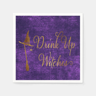 Funny Halloween Drink Up Witches Napkins