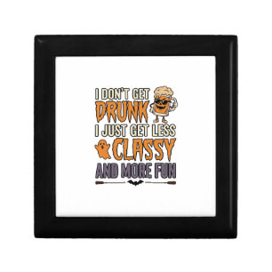 Funny Halloween Drinking Less Classy Shirt Design_ Gift Box