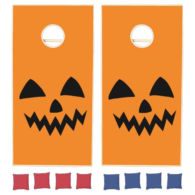 Funny Halloween face ghost scary boo Party Cornhole Set (Set)