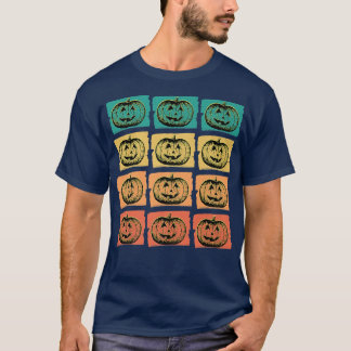 Funny Halloween Fall Jack O Lantern Cute Pumpkin F T-Shirt
