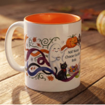 Funny Halloween Family Mug Folk Art Boo Crew Candy