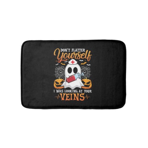 Funny Halloween for Nurse Ghost Pumpkin Blood Vein Bath Mat