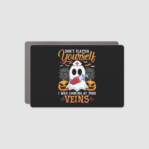 Funny Halloween for Nurse Ghost Pumpkin Blood Vein Car Magnet