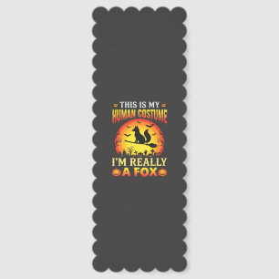 Funny Halloween Fox Human Costume Bookmarks