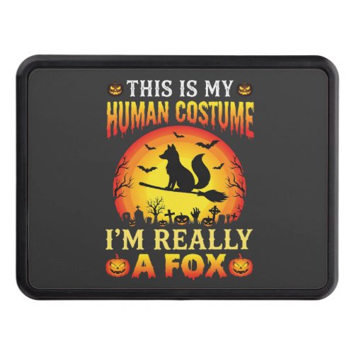 Funny Halloween Fox Human Costume Hitch Cover