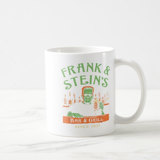 Funny Halloween Frank And Stein's Bar Grill  Coffee Mug (Right)