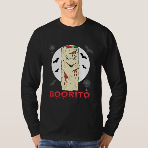 funny halloween funny mexican food boorito T_Shirt