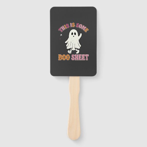Funny Halloween Ghost Boo Sheet Floral Retro Desig Hand Fan