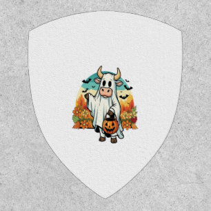 Funny Halloween Ghost Cow Patch