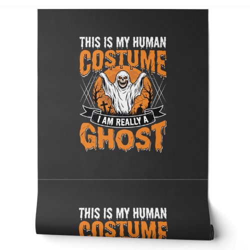 Funny Halloween Ghost Human Costume Vintage Wallpaper
