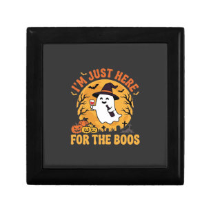 Funny Halloween Ghost I'm Just Here For The Boos Gift Box